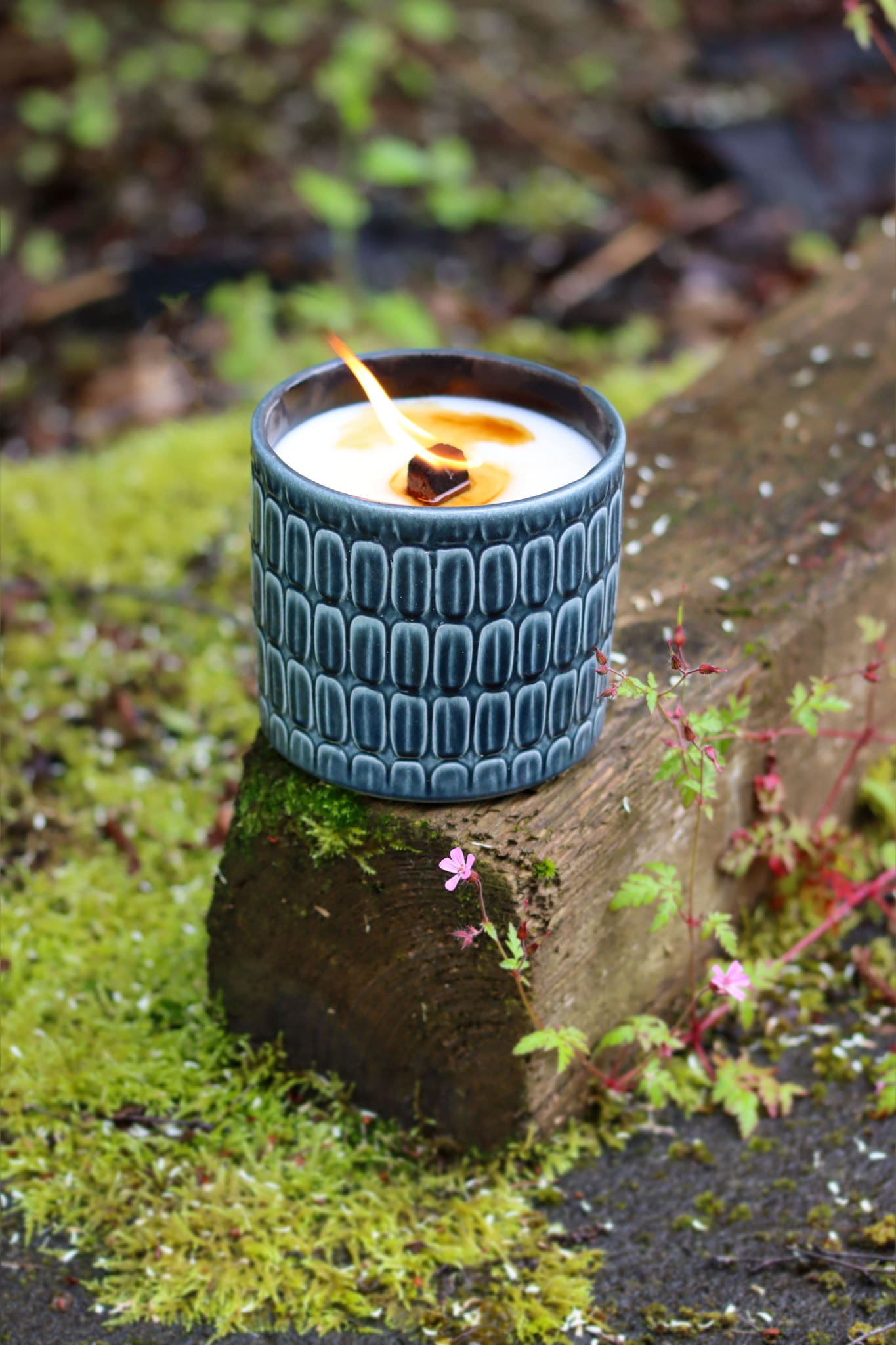 Outdoor Kerze Keramik Feuer Dauerdocht Feuertopf Deko Gartendeko Kerzenreste schmelzen Dekoration frostsicher Deckel Löschbrett Soja Wachs Sojawachs nachhaltig vegan recyceln Geschenk Geburtstag Vatertag Vater Mutter Muttertag Lagerfeuer Flamme Kerzenlöscher Tischkerze Kerze Gartenfackel Garten Gartendesign Landschaftsdesign