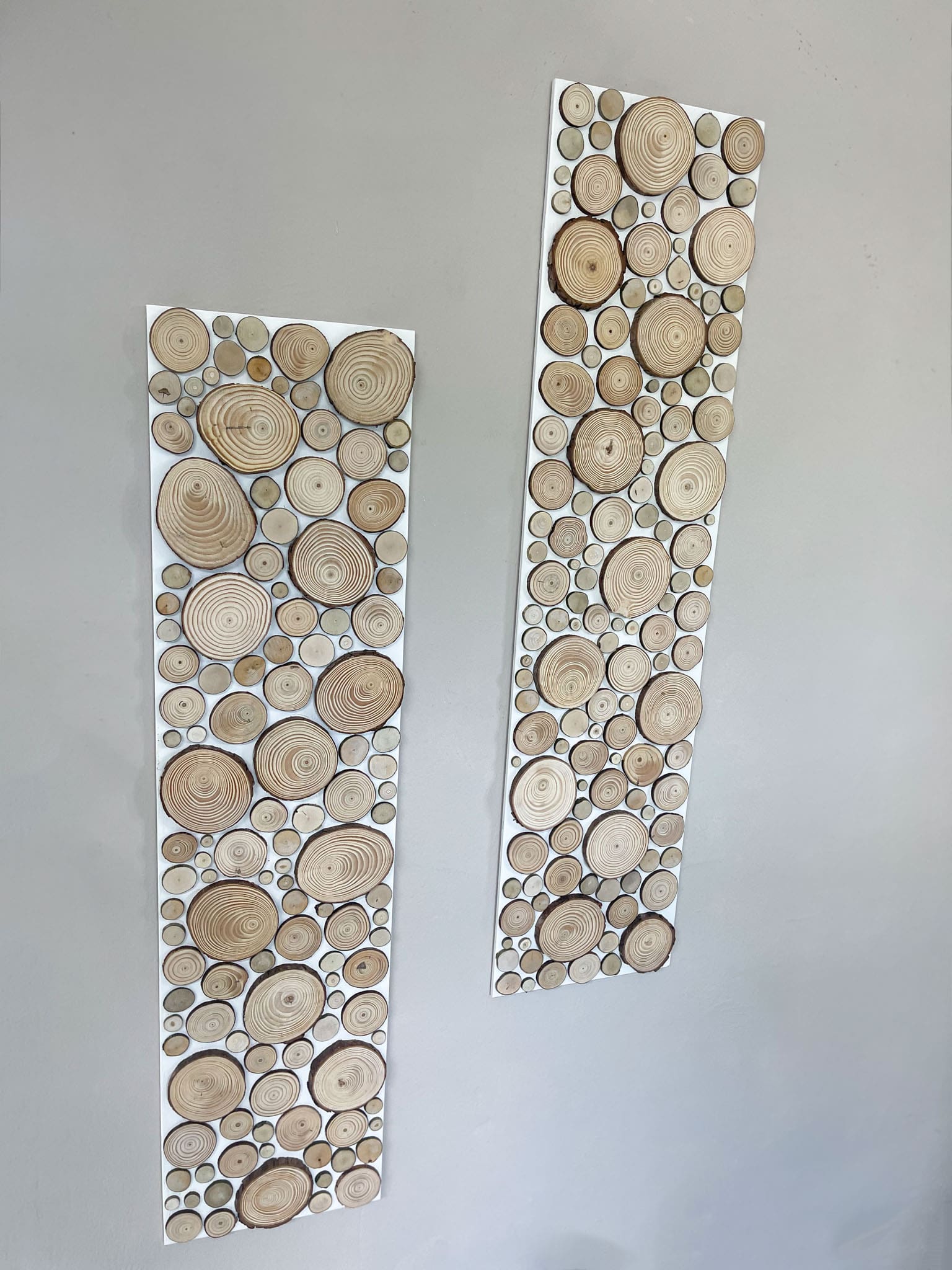Baumscheiben Paneele Rechteck Wand Ast| Gedankenwunder Manufaktur 70x30cm