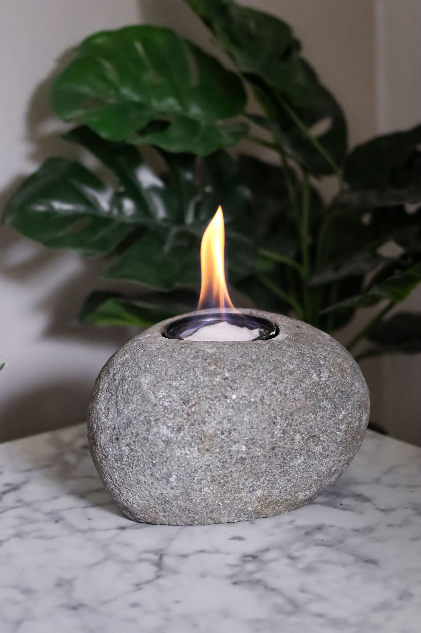 Kieselfeuer Ethanol Kerze Garten Kiesel| Gedankenwunder Manufaktur