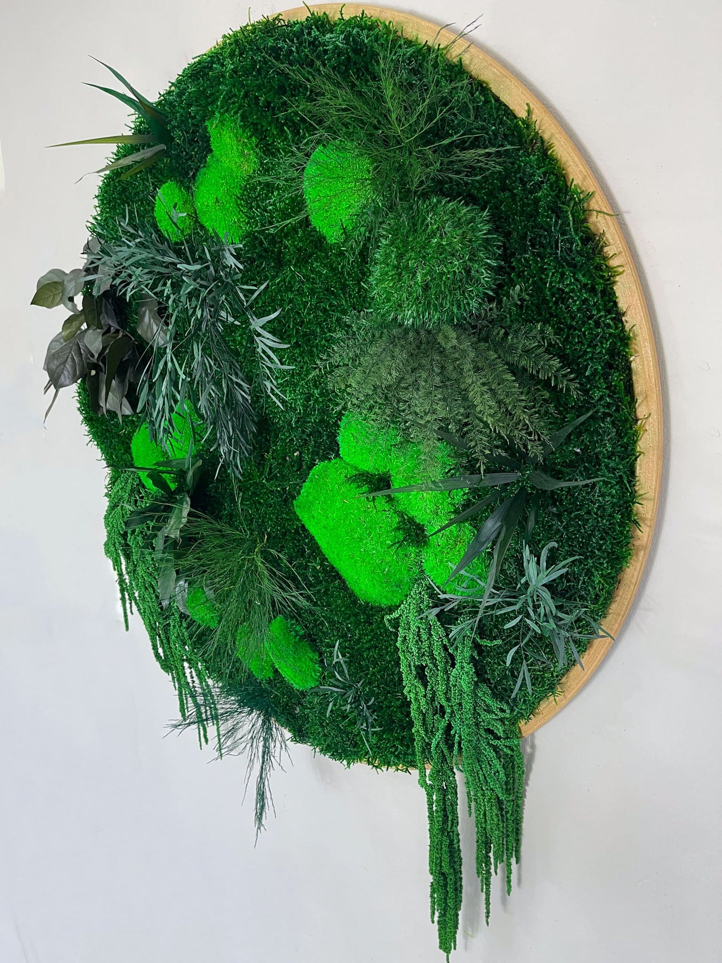 Geschenk Rahmen modern moos Moosbild Hellgrün Grün Natur Moobilder Mooswand Pflanzen Pflanzenbild Flachmoos Waldmoos Muttertag Geburtstag Wohnung Wand Deko Dekoration innen grün Wald Innenraum Deko Dekoration verschwungen geschwungen Baum Lebensbaum Leben Wanddeko Rund Kreis Blatt Blätter biophilic design Naturdesign Walddesign Holz Pflanzenwand Ranke Ranken Urwald Dschungel Jungle