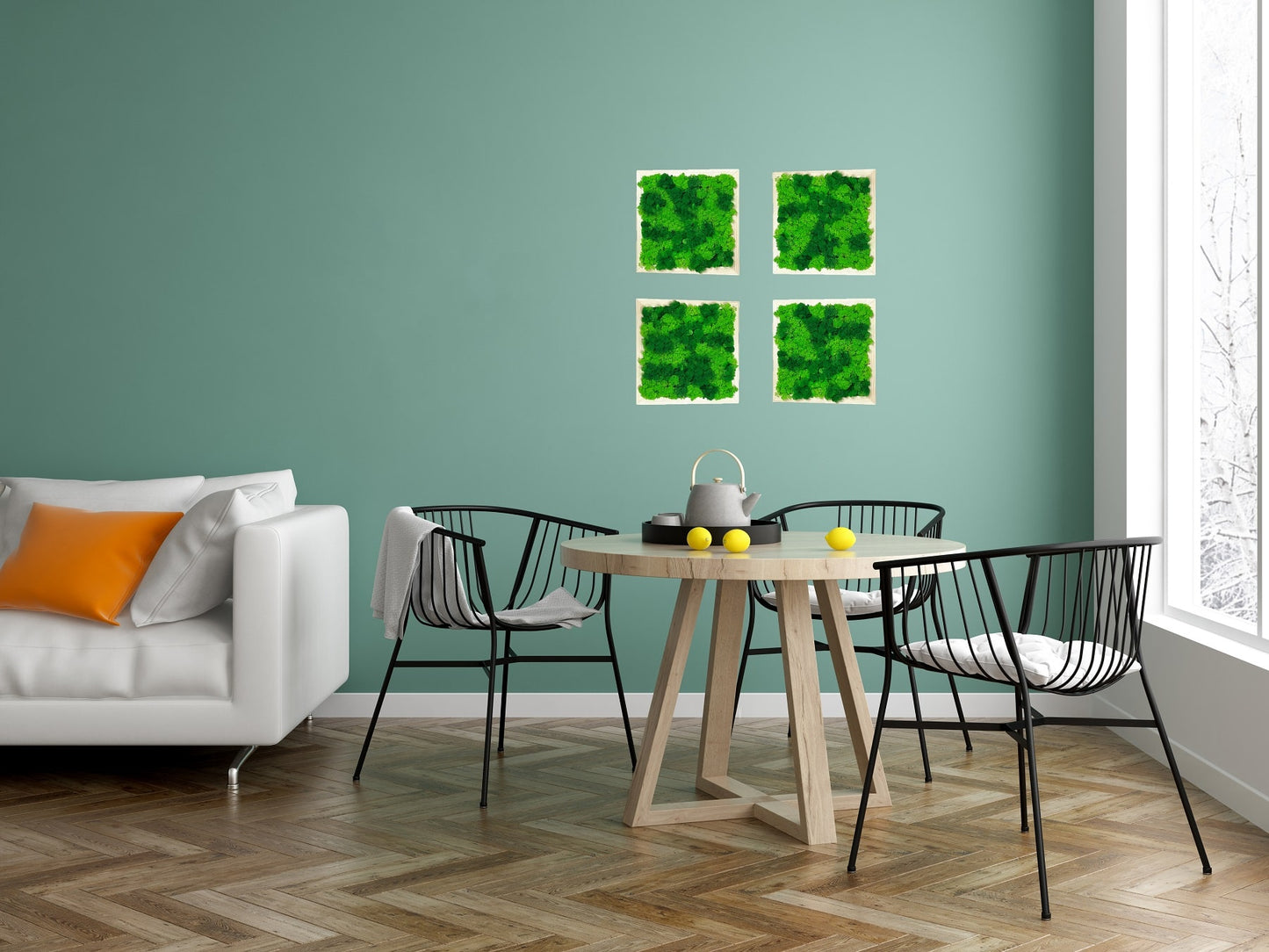 Geschenk Pusteblume Rahmen Rechteck Islandmoos moos Moosbild Rentiermoos Hellgrün Grün Natur Bollenmoos Moobilder Mooswand Pflanzen Pflanzenbild Pusteblume Pusteblumen Löwenzahn Flachmoos Waldmoos Muttertag Geburtstag Wohnung Dschungel Modern