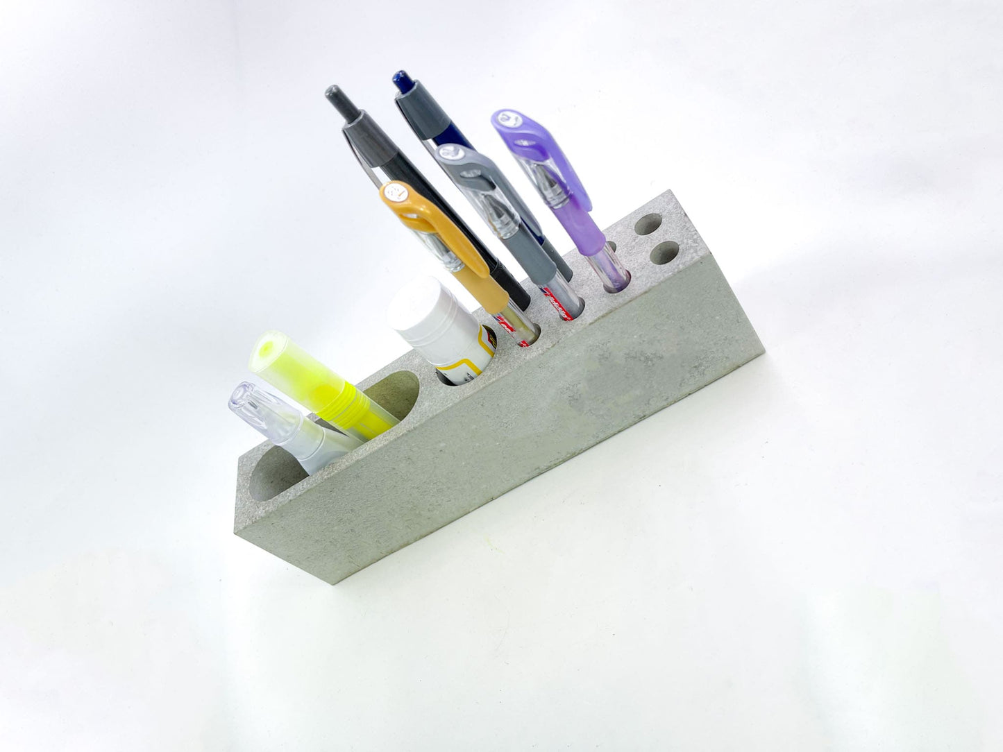Stiftehalter aus Beton, Schreibtischorganizer für Büro und Schreibtisch