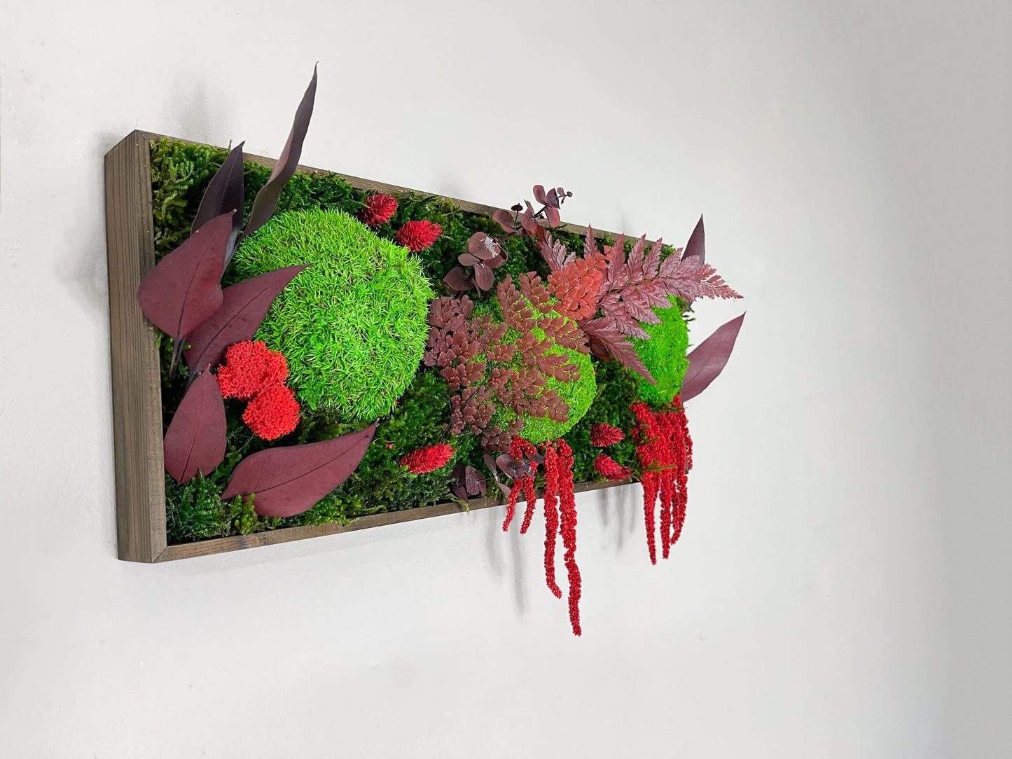 Geschenk Pusteblume Rahmen Rechteck Islandmoos moos Moosbild Rentiermoos Hellgrün Grün Natur Bollenmoos Moobilder Mooswand Pflanzen Pflanzenbild Pusteblume Pusteblumen Löwenzahn Flachmoos Waldmoos Muttertag Geburtstag Wohnung Dschungel Ranken