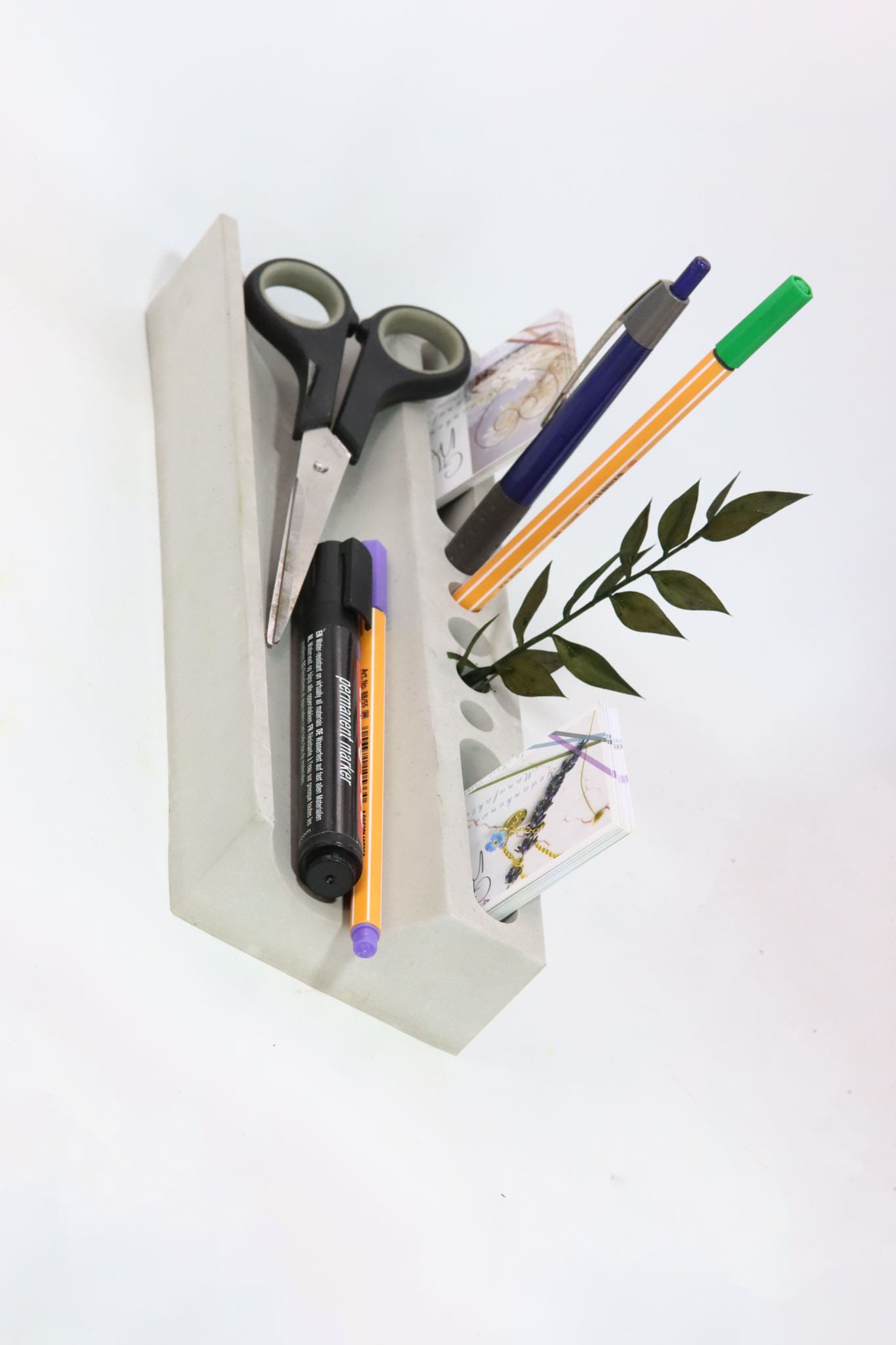 Büro und Schreibtisch Beton Schreibtisch Organizer