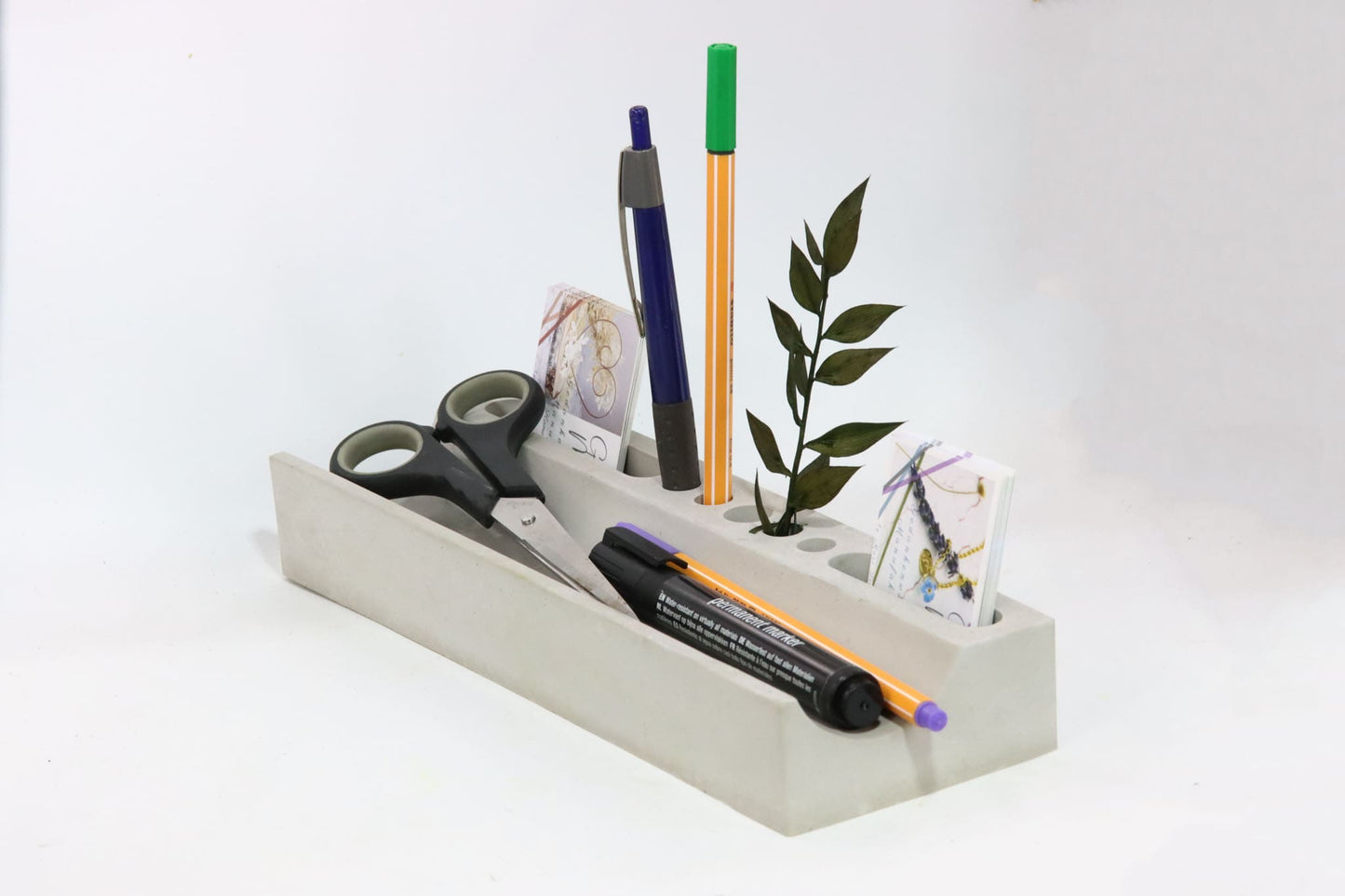 Büro und Schreibtisch Beton Schreibtisch Organizer