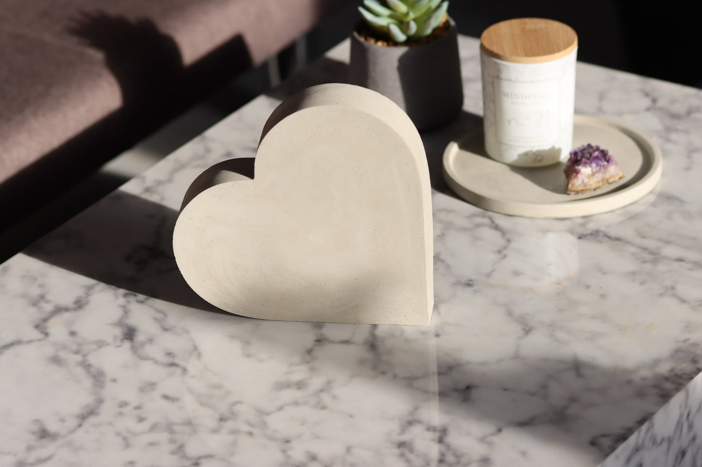 Beton Herz frostsicher grau Betonherz heart heartshaped Herzform Muttertag Geschenkidee Geburtstag romantisch romantic deko deocration homedeco
