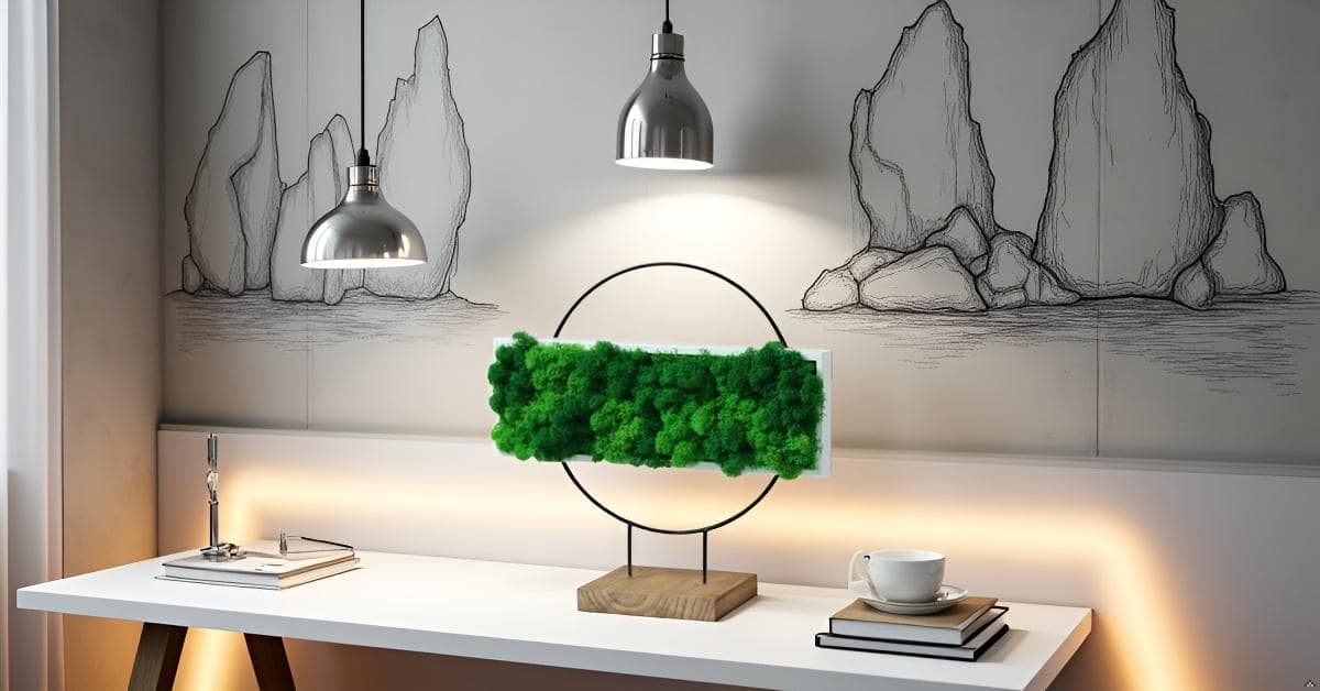 Geschenk Rahmen modern moos Moosbild  Hellgrün Grün Natur Moosbilder Mooswand Pflanzen Pflanzenbild Flachmoos Waldmoos Muttertag Geburtstag Wohnung Wand Deko Dekoration Islandmoos Rentiermoos Leuchtgrün Naturgrün Ring Rechteck ausgefallen stylisch