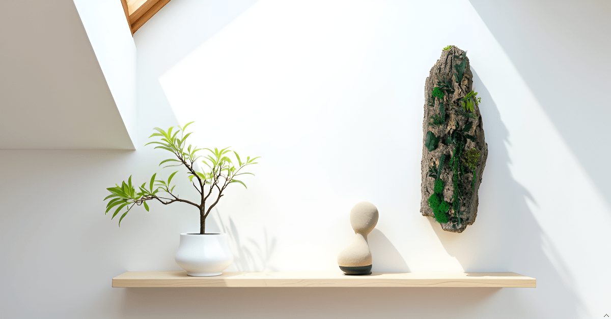 Moos Moss Objekt Skulptur Sculptur Holz Wurzel Wurzelholz Deko Dekoration Pflanzen konserviert biophelic Treibholz Teak Wanddeko Unikat Baumrinde Rinde Kork Korkrinde konservieret Islandmoos Natur Zen minimalistisch natürliche 