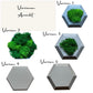 Geschenk Rahmen modern moos Moosbild  Hellgrün Grün Natur Moosbilder Mooswand Pflanzen Mini Mosaik Steine Fliese Hexagon Wabe Auswahl Version Sechseck