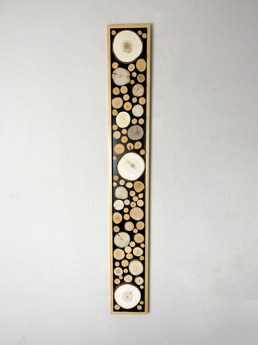 Wanddeko Dekoration Wandbild Holz Holzscheibe Ast Astscheibe Scheibe Baumscheibe Baum Wald Waldbild Wand Paneele Rechteck Farbauswahl Landhaus Stil Holzbild Büro Home Office Rustikal Scheibe Diy Akustik Paneel Paneele 