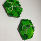 Moosbild Moos Moosbilder Rahmen Sechseck Wabe Hexagon personalisiert Geschenk einzigartig Unikat Rahmen Islandmoos Ballmoos Kugelmoos Rentiermoos Naturgrün Gedankenwunder Name Datum Wunsch  Mooswand Pflanzenwand Gestaltung 