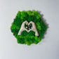 Geschenk Pusteblume Rahmen Rechteck Islandmoos moos Moosbild Rentiermoos Hellgrün Grün Natur Bollenmoos Flachmoos Waldmoos Muttertag Geburtstag Wohnung Herzmoos Moosherz Herzblume Blume Herz Geste Herzgeste Blumen