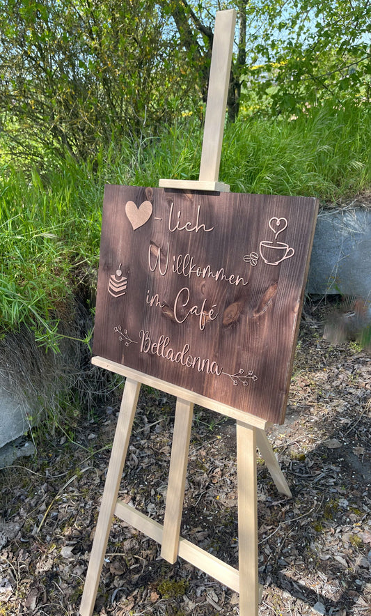 Geschäftsausstattung Laden Dekoration Cafe Einrichtung
Schild aus Holz Dekoschild Holz
Willkommens Deko Unikat aus Holz
Personalisierte Deko Café Eingang
Hofladen Schild Event Dekoration
Hochzeits Schild Holz Kunst
Coffee Shop Decor