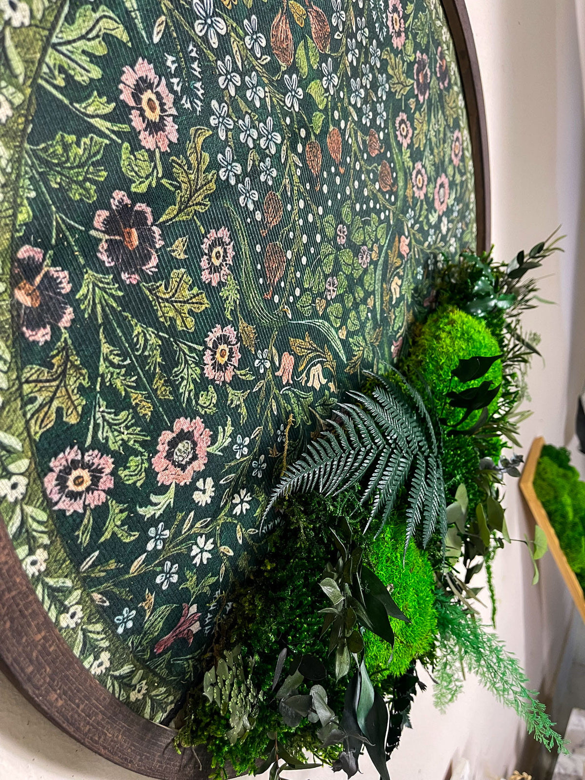 botanical urbanjungle wanddeko wanddekoration naturdeko gruenpflanzen floraldeko vintageboho bohostyle interior homedecor wohnideen dekoration handmade einzigartigdeko pflanzenliebe naturliebe wohnaccessoires blickfang Islandmoos Rentiermoos Ast Teak Treibholz innen grün Wald Innenraum Deko Dekoration
