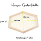 Wilder Farn Dschungel Moosbild Hexagon Sechseck