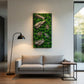 Geschenk Rahmen modern moos Moosbild Natur Moosbilder Mooswand Pflanzen Pflanzenbild  Waldmoos Muttertag Geburtstag Wohnung Wand Deko Dekoration Islandmoos Rentiermoos Rahmen Rechteck Rinde Baumrinde Detail Makro Flechte Einrichtung einrichten Wohnhaus Design einzigartig Unikat