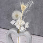 Betonherz Beton Herzform heartshaped Trockenblumen driedflowers handgefertigt Blumenstrauß Strauß handmade Pusteblume Dandelion homedeco decoration wedding Hochzeit Deko heart Herz Wohnung Küche