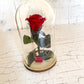 Rose Glasglocke untilthelastpetalfalls Valentinstag Valentinesday Infinityrose infinity rose roses Geschenkidee Freundin girlfriend Geburtstag Design personalisiert Personalisierung personalized Name Text Spruch quote Datum Gedicht traumhaft Kunst art elegant aesthetic ewigerose persönlich Glaskuppel