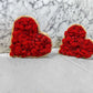 Romantisches Moosherz Moosbild rot Herz mit Holz Rahmen Sorte Islandmoos